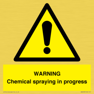 WARNING Chemical spraying in progress